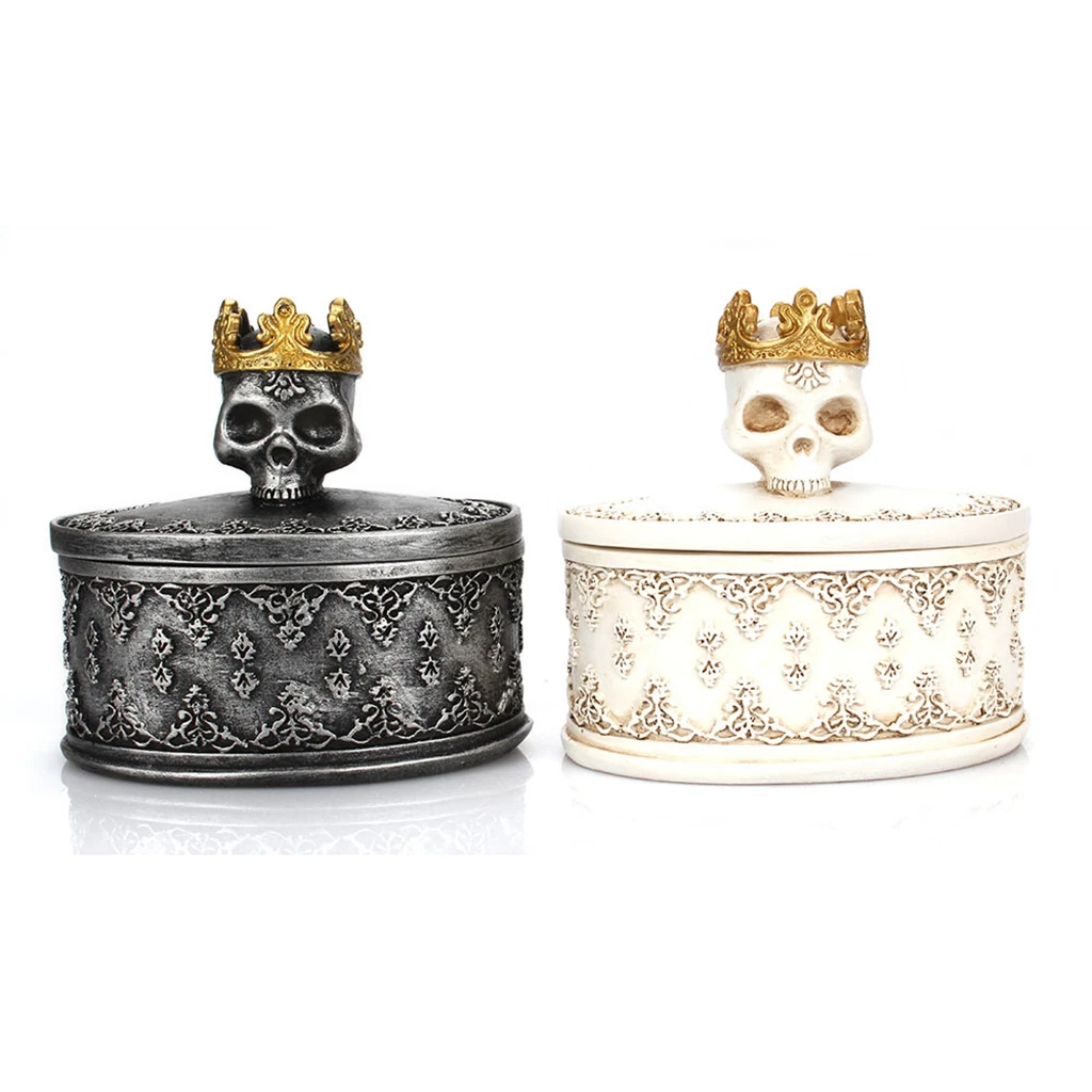 

1x Jewelry Organization Box Skull Earrings Organizer Storage with Lid
