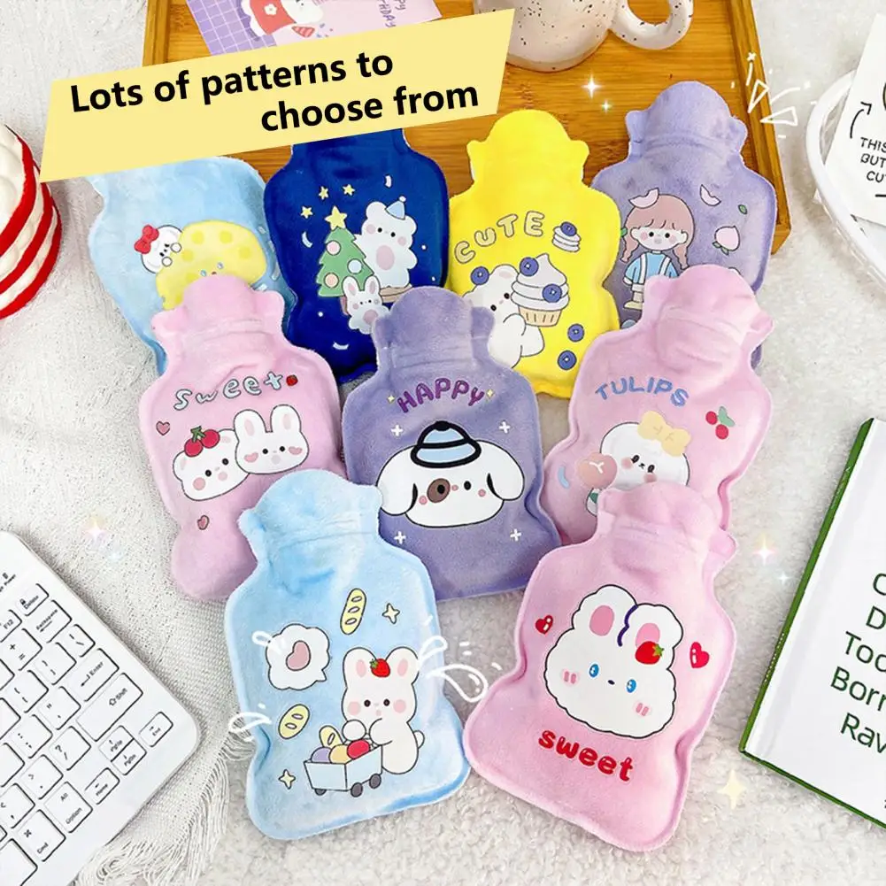 

Warm Water Bag Sealed Good Heat Retention Portable Cartoon Pictures Water Filling Hot Water Bag for Trip