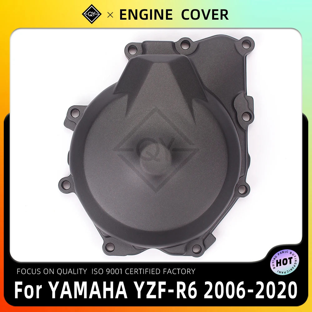 

LQYL левый кожух статора двигателя мотоцикла для Yamaha YZF R6 YZFR6 YZF-R6 2006 2007 2008 2009 2010 2011 2012 2013-2019