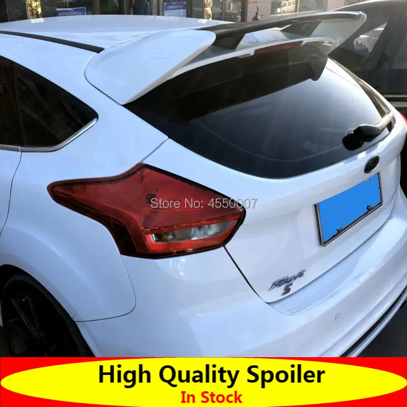 

Big Spoiler for Ford Focus RS 2012 To 2018 High Quality ABS Material Rear Window Wing Spoiler For Ford Focus By Primer Paint