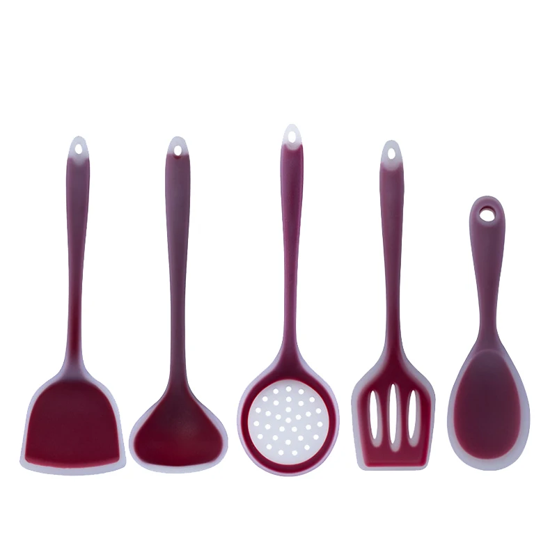 

5Pcs Cooking Tools Set Utensils Kitchen Accessories Silicone Non-Stick Temperature Resistance Cookware Kitchen Tools