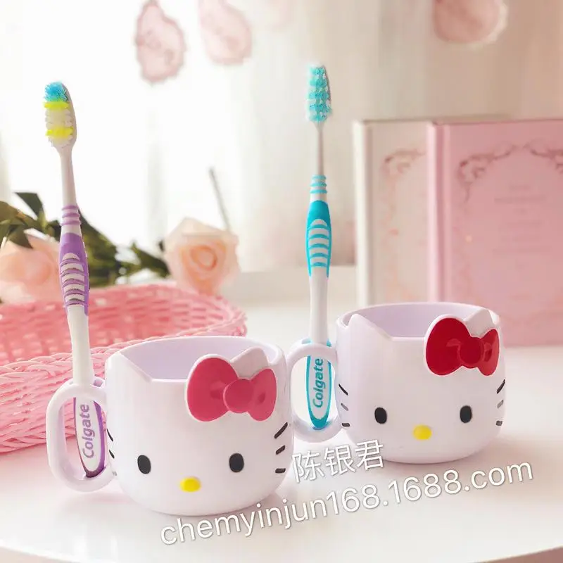 Новинка 2022 милая мультяшная Милая чашка Hello Kitty Sanrioed для кофе ручка ополаскивания