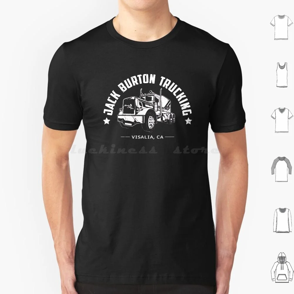 

Jack Burton Trucking ( For Dark Shirts ) T Shirt 6Xl Cotton Cool Tee Kurt Russell Jack Burton Pork Chop Express John Carpenter