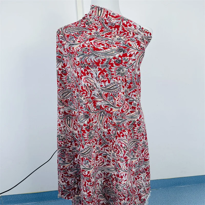 

Flower Floral Crepe Chiffon Fabric Georgette Women Dress Material Polyester Printed Sewing Cloth,By The Meter