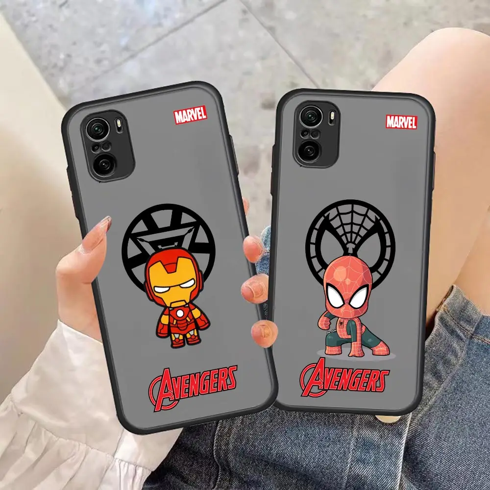 

Marvel Avengers cartoon Case For Redmi K40 Case For Redmi K40 K30 K20 10 10C 10X 9T 9C 9A 9 8A 8 7A 7 6 Pro Plus 5G Cover Fundas