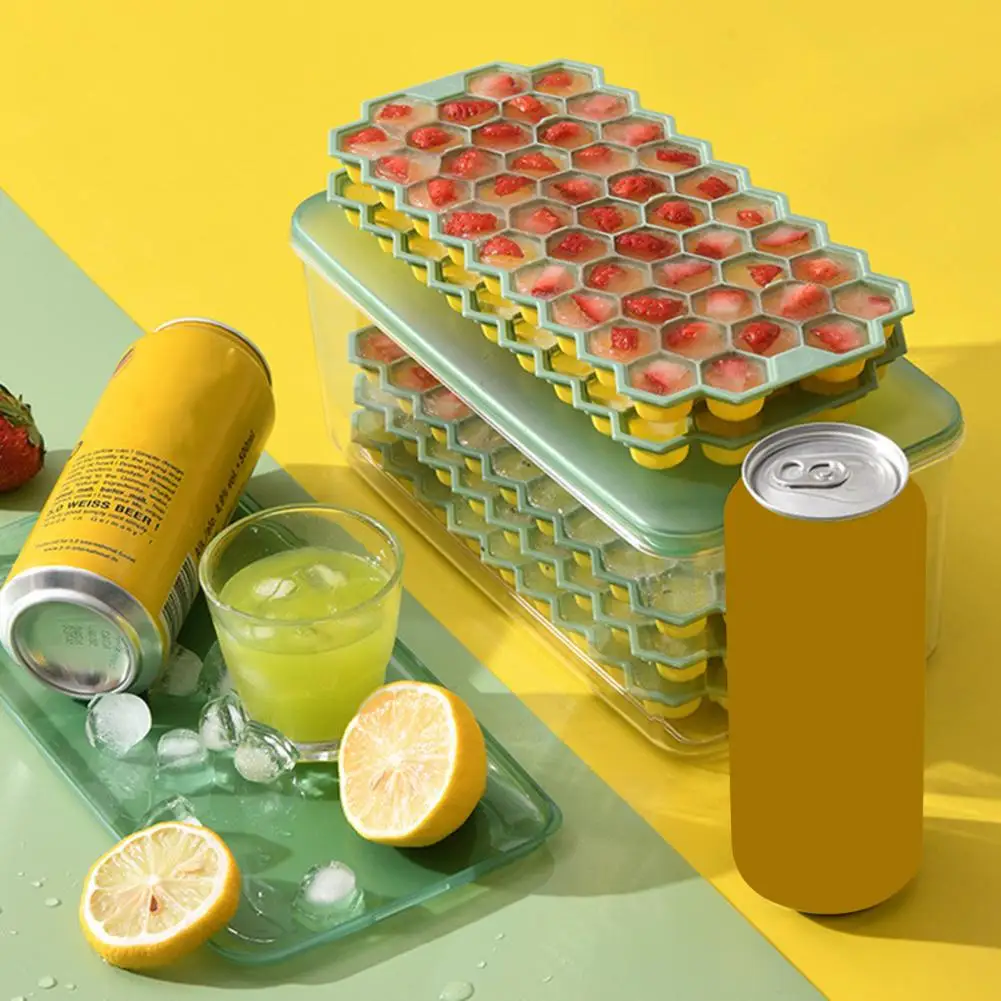 

Форма для льда 1 комплект, пластиковые подносы для кубиков льда, устойчивые к холоду, с контейнером для льда, комплект лопат для дома