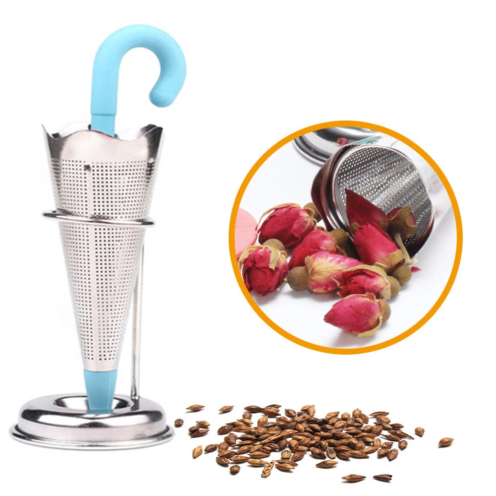 

7 Styles Portable Animal Head Silicone Tea Infuser Umbrella Whale Ball Leaf Tea Filter Stainless Steel Herbal Spice Tea Maker