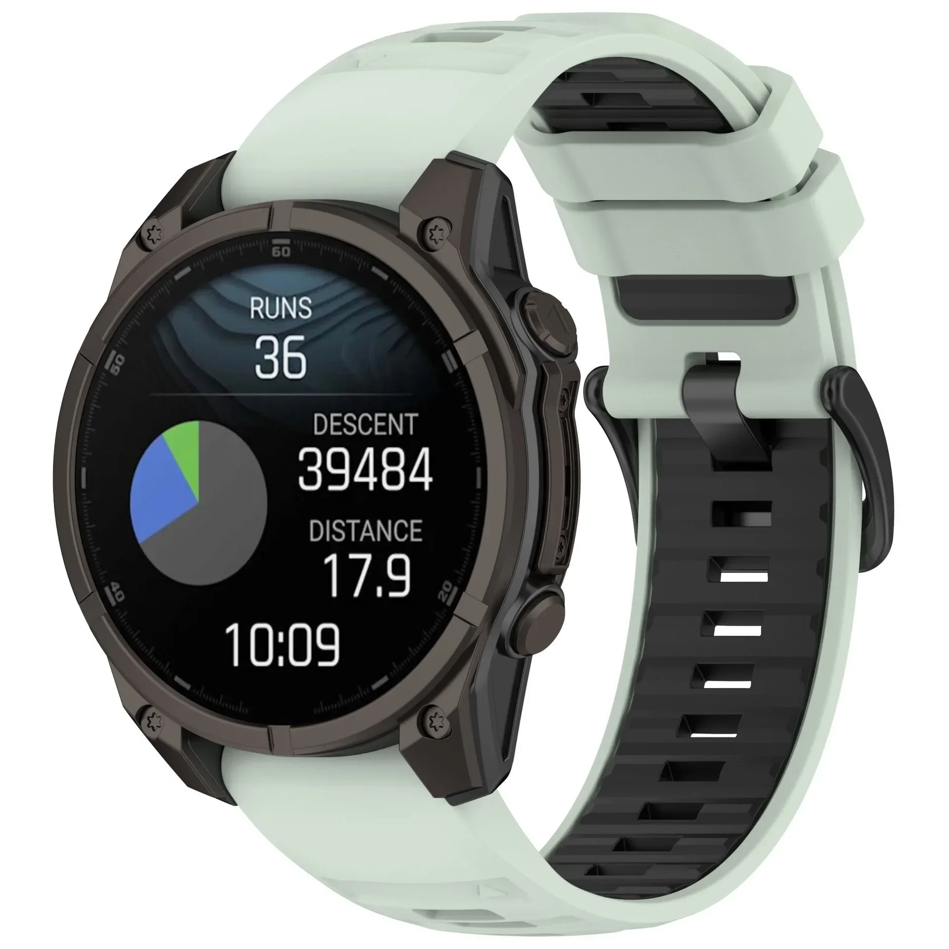 Фото Силиконовый ремешок Quick Fit 26 мм, 22 мм, 20 мм для Garmin Tactix 8, 51 мм, 47 мм, официальный браслет Fenix 8X 7X/Forerunner 970 965 №2