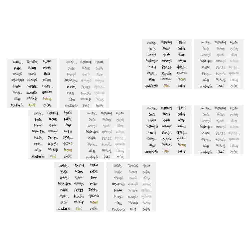 

10Sheets of Marking Sticker Classification Sticker Label Patche Label Sticker for Home Office Kitchen