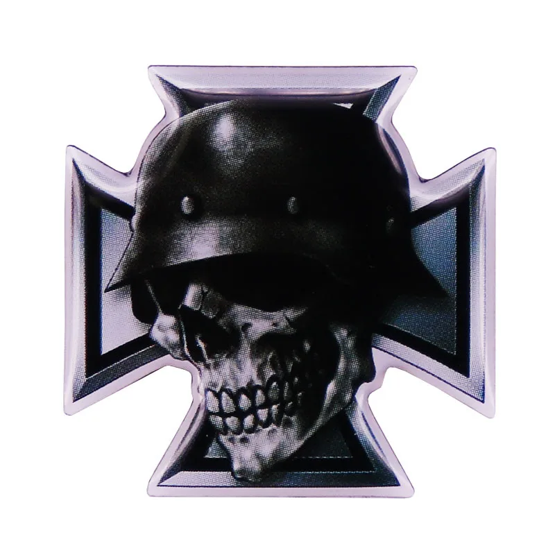 

Cross Skull Helmet Demon Army Strikes Television Brooches Badge for Bag Lapel Pin Buckle Jewelry Gift For Friends