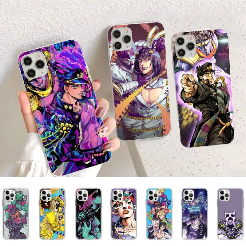 

JoJo's Bizarre Adventure JoJo Phone Case for iPhone 11 12 13 Mini Pro Max 8 7 6 6S Plus X 5 SE 2020 XR XS Case shell