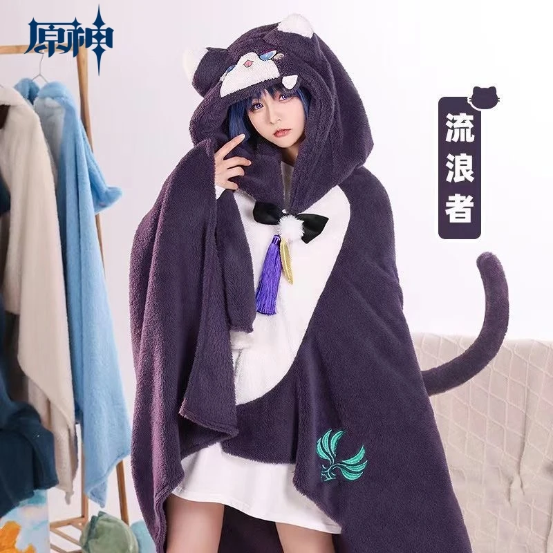 Аниме Рисунок Genshin Impact Game Плюшевые игрушки Kazuha Kaedehara Фланелевое одеяло пижамы