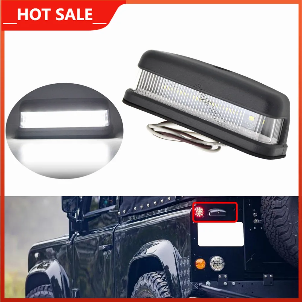 Car Rear LED License Plate Light for Land Rover Defender 88 90 109 110 130 Car Number Plate Lamp Accessories High Brightness