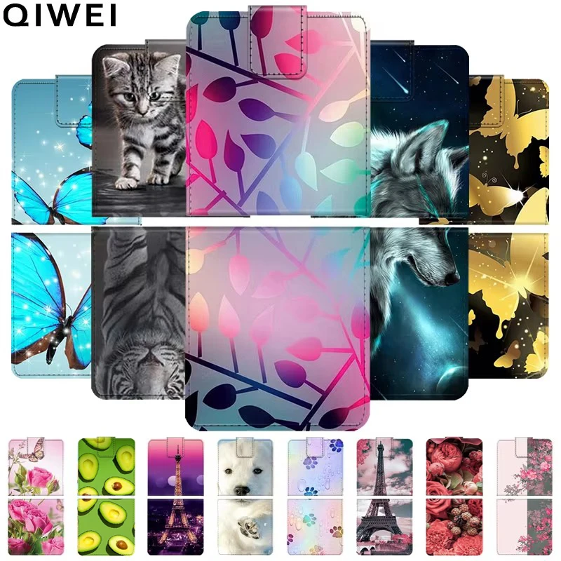 Модный кожаный флип-чехол для Samsung ZFlip 5 6 5G сумка-держатель карт-кошелька Galaxy Z Flip6