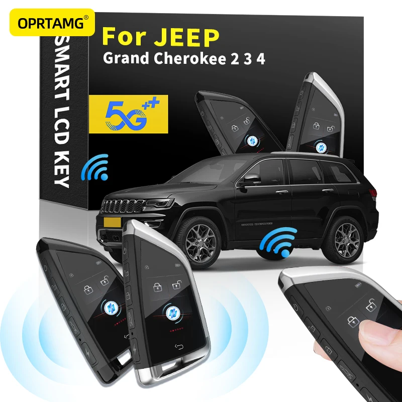 

Car Smart Remote Control Key LCD Display for Keyless Smart Key For JEEP Grand Cherokee 2 3 4 2000 2001-2018 2019 2020 2001 2002