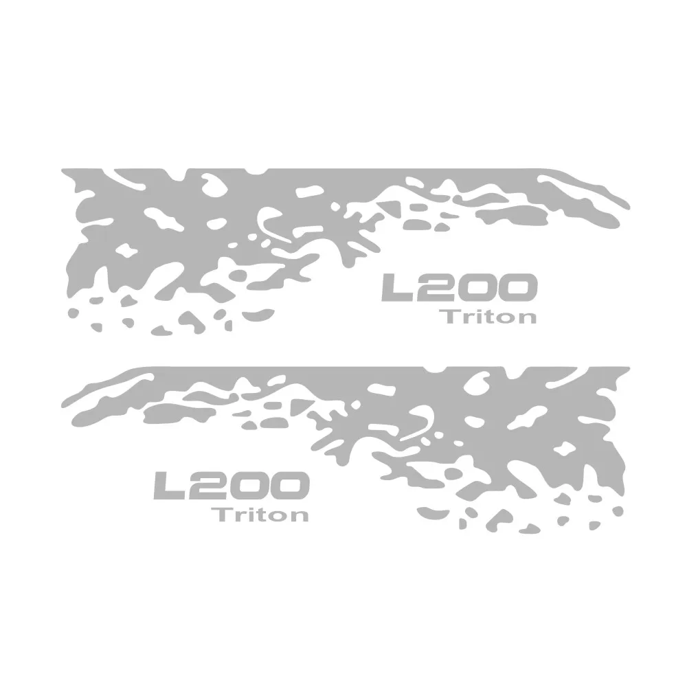 

Для Mitsubishi L200 Triton 2 шт. наклейки на кузов автомобиля, модные наклейки для беговых лыж, пикап, брызги, грязь, графика, украшения, аксессуары