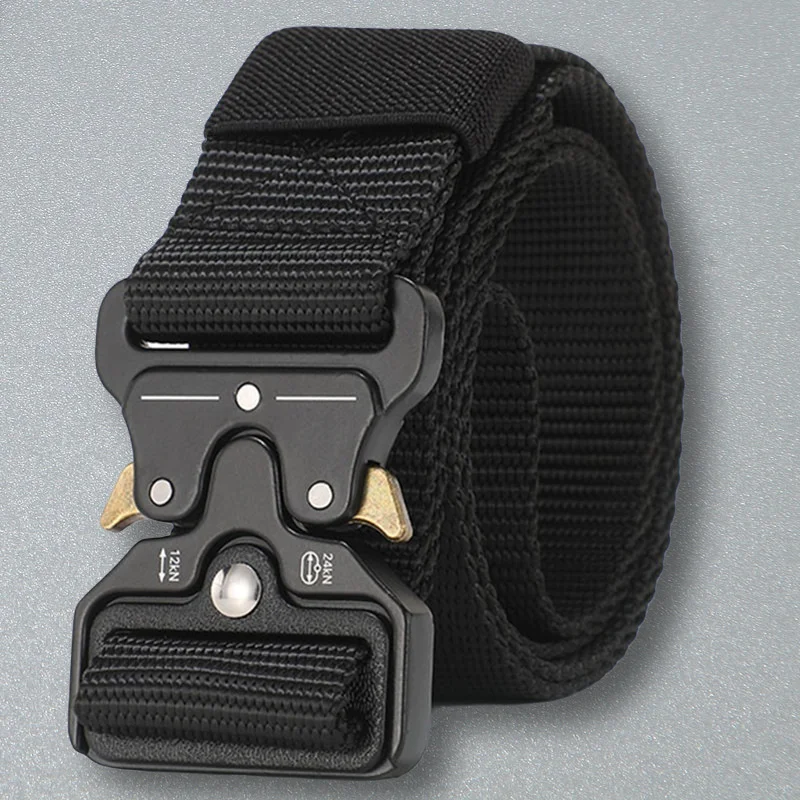 

Men Belt Outdoor Hunting Tactics Belt Multi functional Buckle Nylon Belt High Quality Marine Corps Metal Buckle Belt Wide 3.0