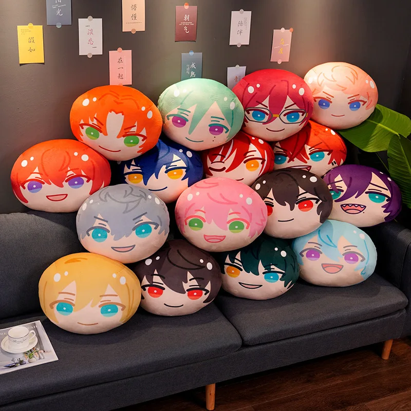 

Anime Ensemble Stars Pillow Toys Cotton Stuffed Children Adults Saegusa Ibara Narukami Arashi HiMERU Tomoe Hiyori Sofa Decor