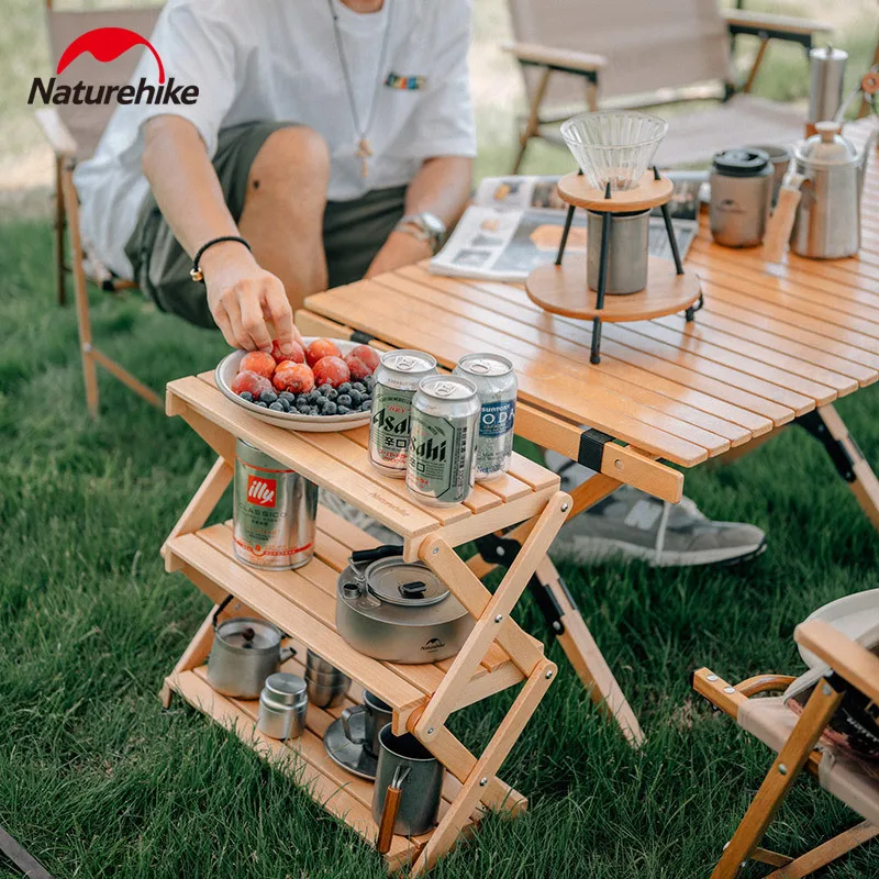 Naturehike уличная настольная полка для кемпинга складной стол портативный хранения