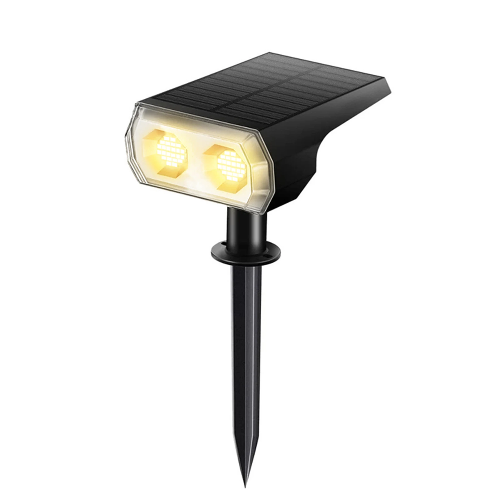 

Energy Saving Adjustable Angle Landscape Ground Stake Yard Waterproof Wall Mounted With Screw Pack Lawn Solar Garden Light Patio