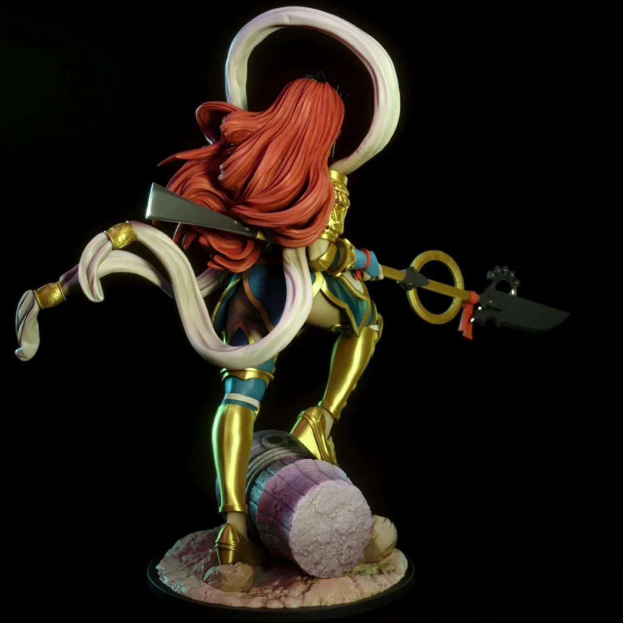 1/24 набор моделей для 3d-печати эрзы алле из смолы самодельная микро редукционная