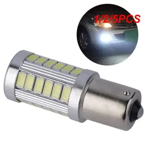 1/2/5PCS LED Car Bulb Lignt 1156 BA15S 12V P21W Canbus 5630 5730SMD Error Free Brake Reverse Signal Light For 206