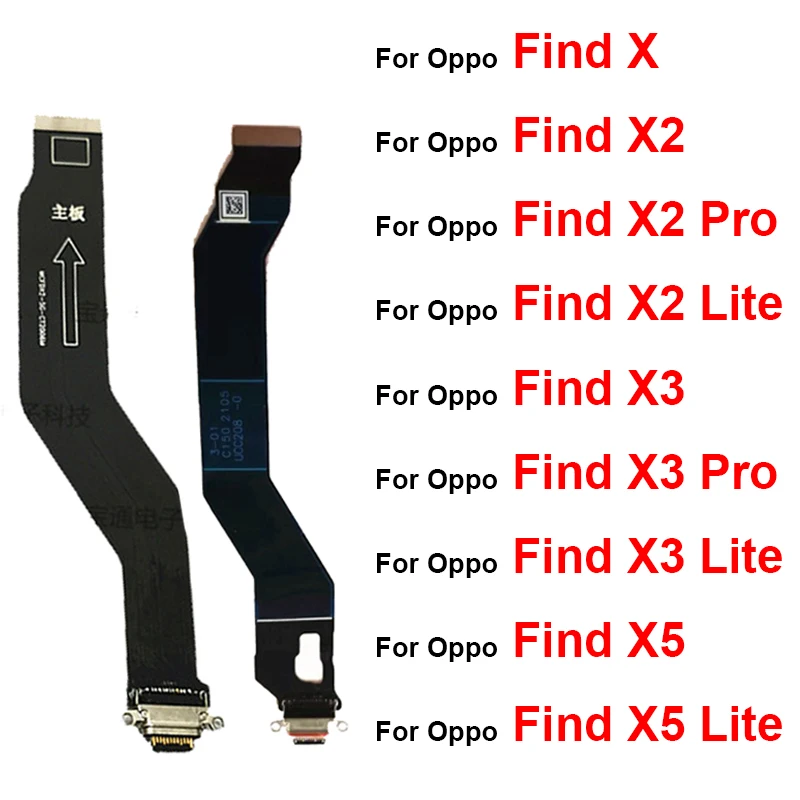 USB зарядный порт док-станция гибкий кабель для Oppo Find X X2 X3 X5 Pro X2Lite X3Lite USB зарядное устройство Соединительная плата гибкие Ленточные детали