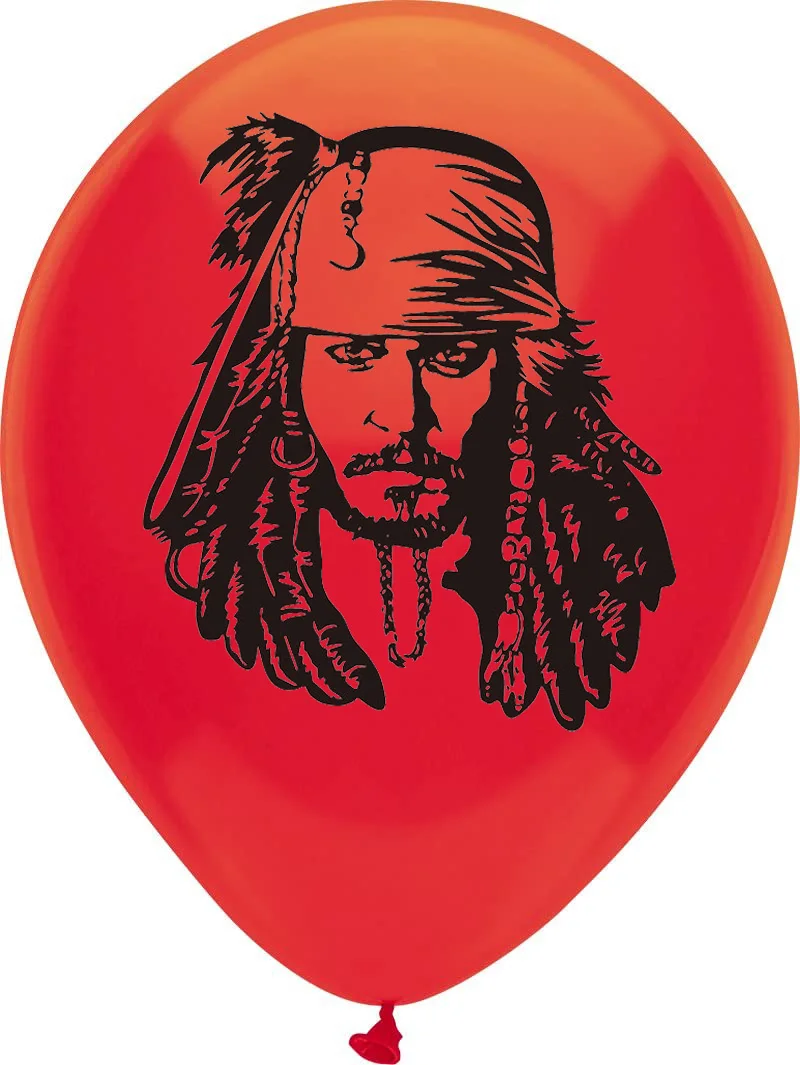 10pcs/lot 12inch Pirate Balloons Helium Latex Ballons Happy Birthday Party Decoration Baby Shower Boy Captain Jake Kid Globos - купить по