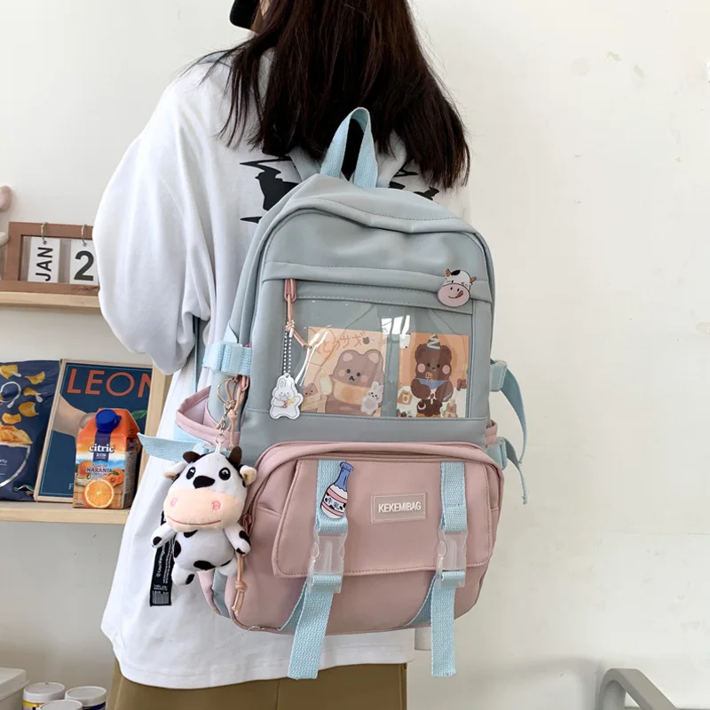

Japanese Vintage Sweet casual big-capacity cartoon women travel bag Kawaii fashion chic women school bag cute teenager backpack