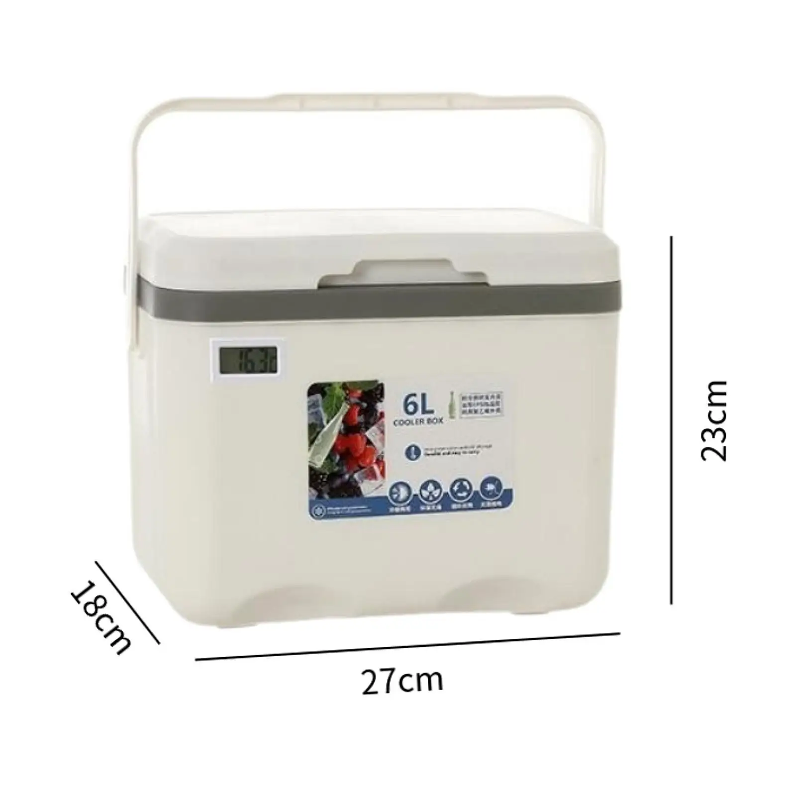 Коробка-холодильник маленький ящик для льда 6 л персональный изолированный
