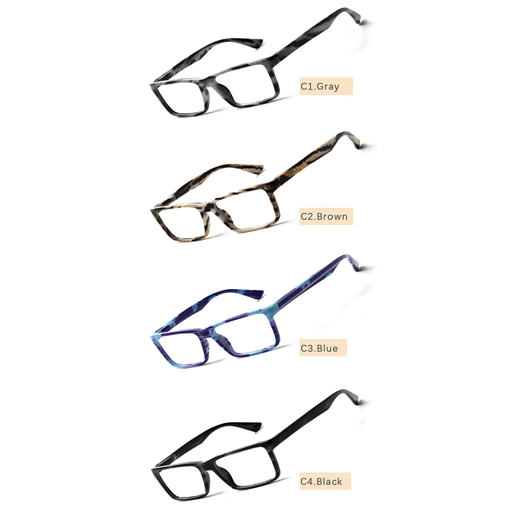 Очки для чтения с защитой от синего света женщин и мужчин гибкая оправа пружинным
