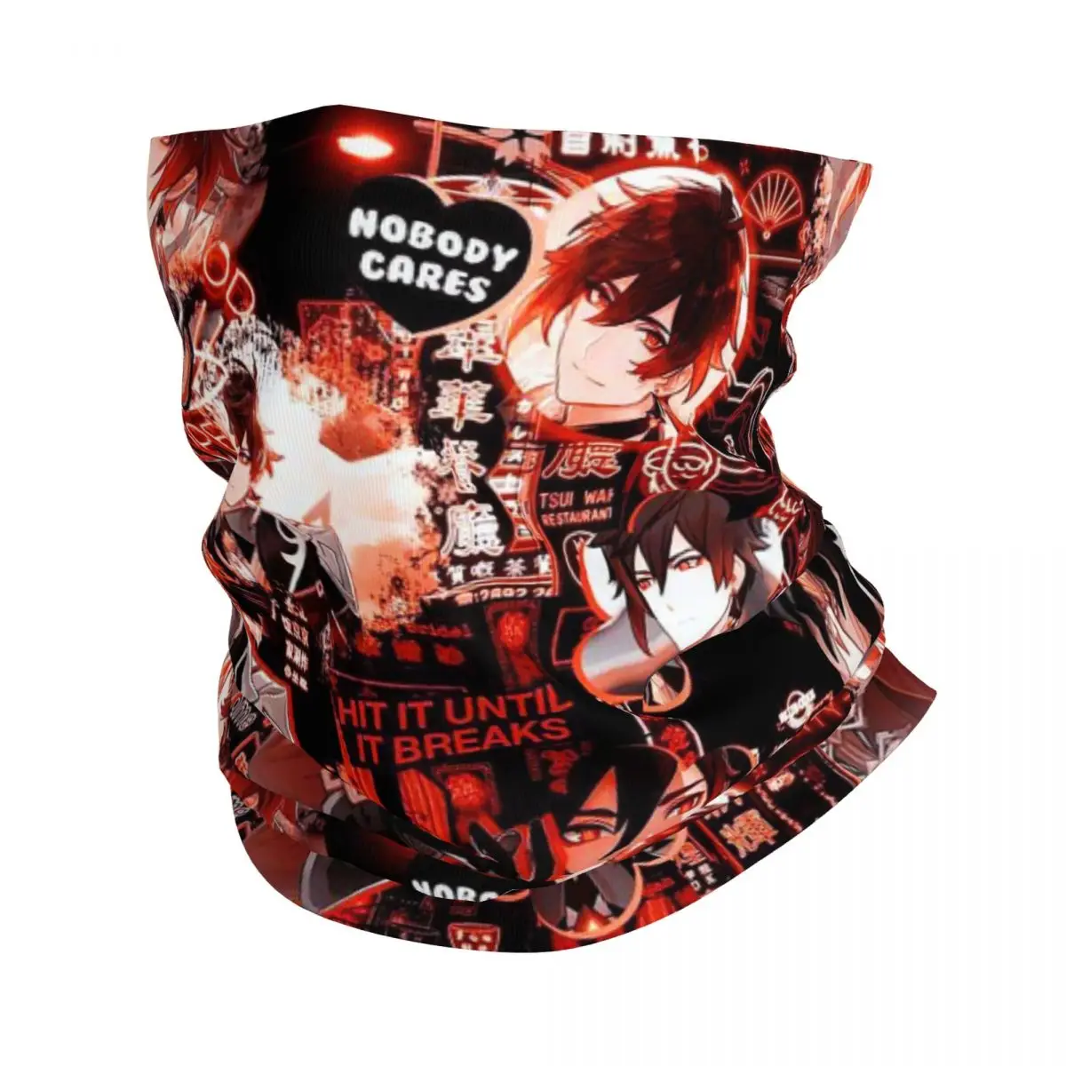 

Zhongli Genshin Impact Bandana Neck Gaiter for Hiking Hunting Men Women Wrap Scarf Anime Game Headband Warmer