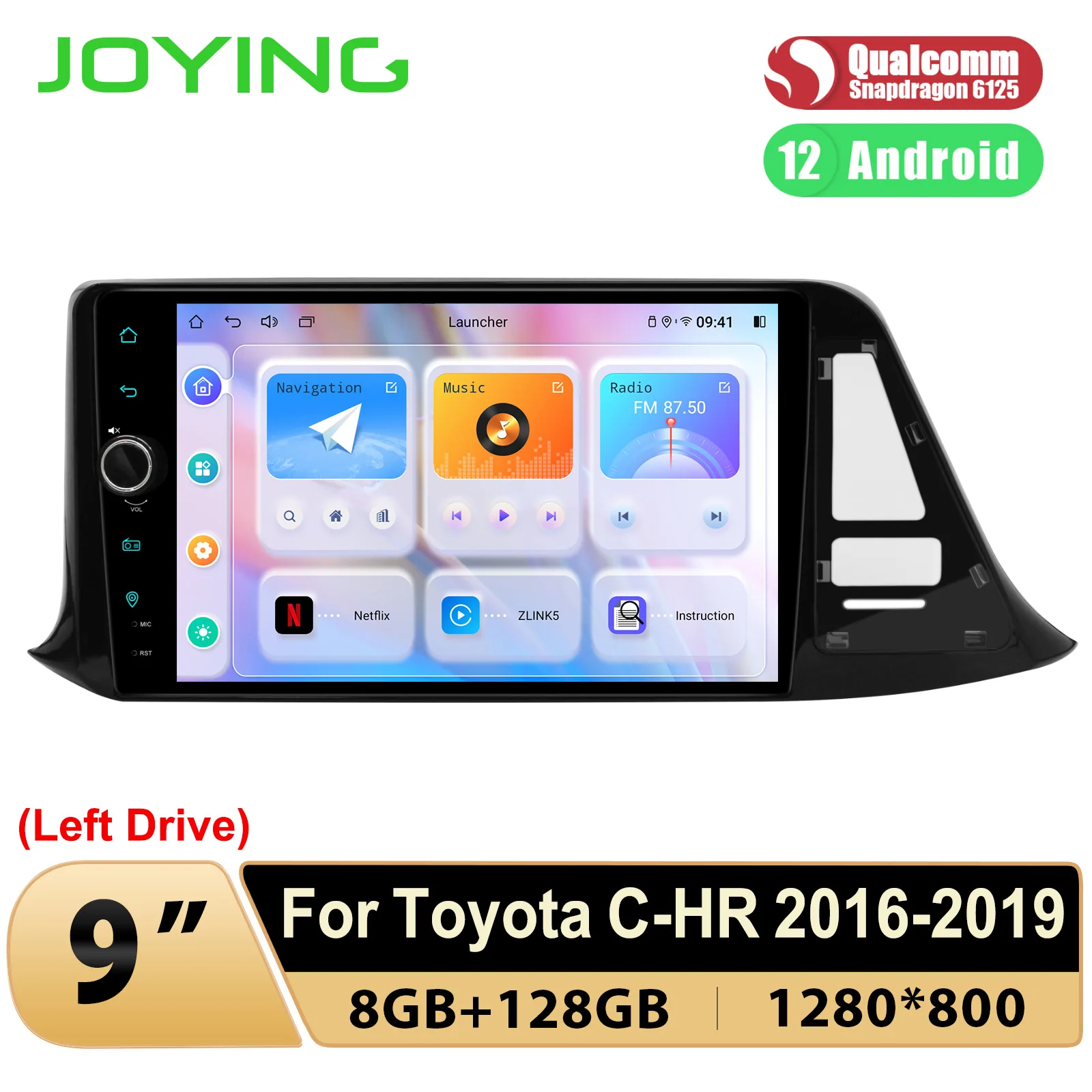 Joying левый привод 9 &quotAndroid 12 0 автомобильное радио стерео головное устройство с