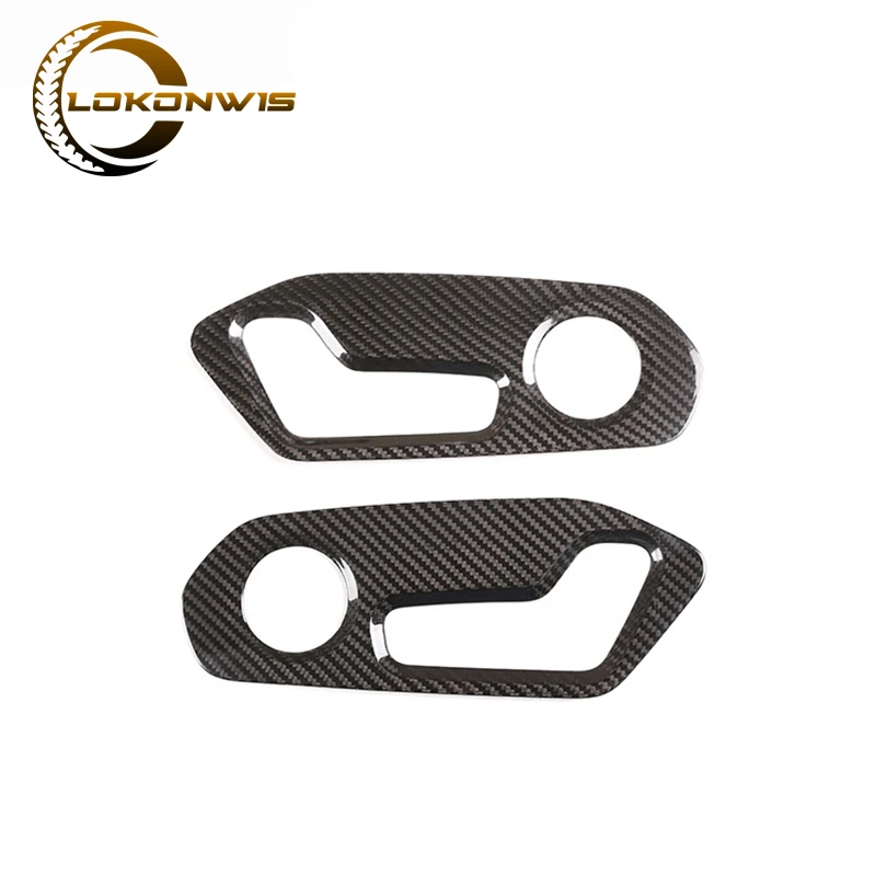

Car Real Carbon Fiber Interior Seat Button Adjustment Switch Panel Decorative Frame Sticker For Lamborghini Urus 2018-2021