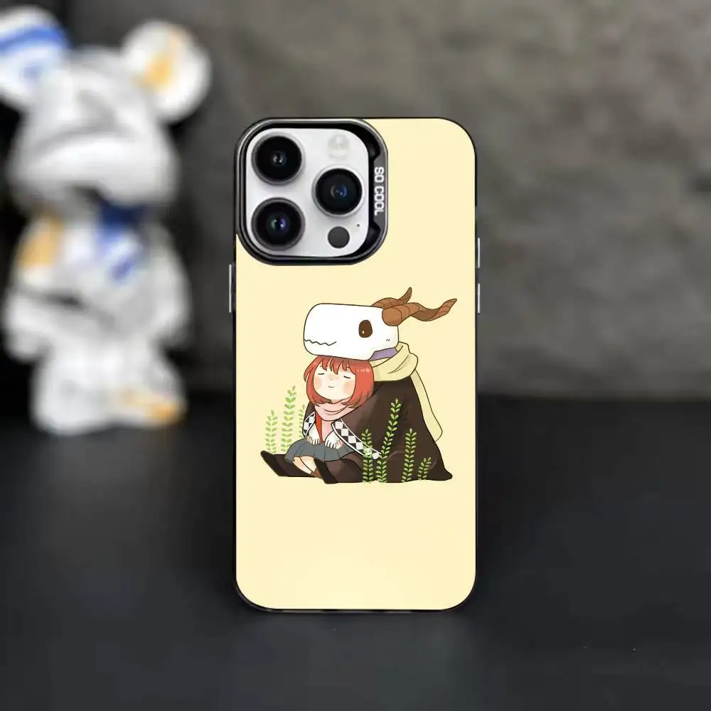 Фэнтези-аниме чехол для телефона «Невеста-маг» для iPhone 17, 16, 15, 14, 11, 12, 13 Plus, Pro Max, XS, цветной серебристый. (art.: 3920dcd2460da) - 3920dcd2460da