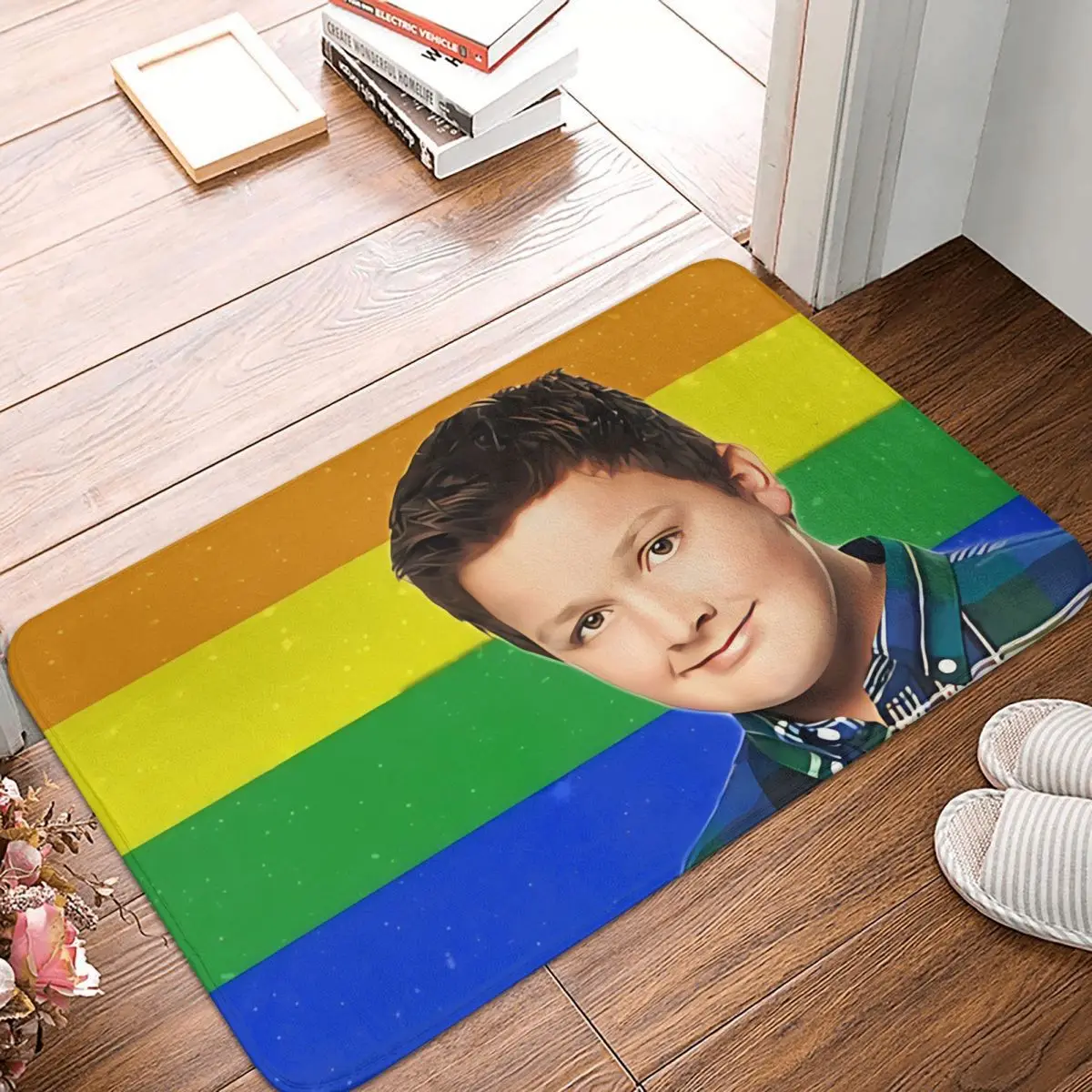 

Gibby Bath Non-Slip Carpet Colorful Meme Living Room Mat Welcome Doormat Home Decor Rug