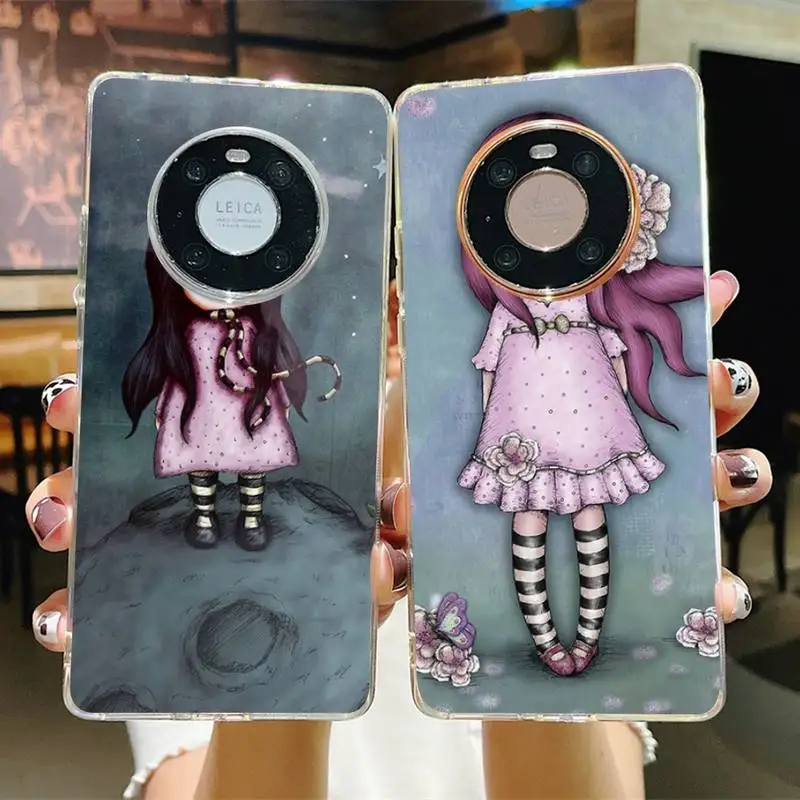 

Santoro Gorjuss cartoon girl Phone Case for Samsung S21 A10 for Redmi Note 7 9 for Huawei P30Pro Honor 8X 10i cover