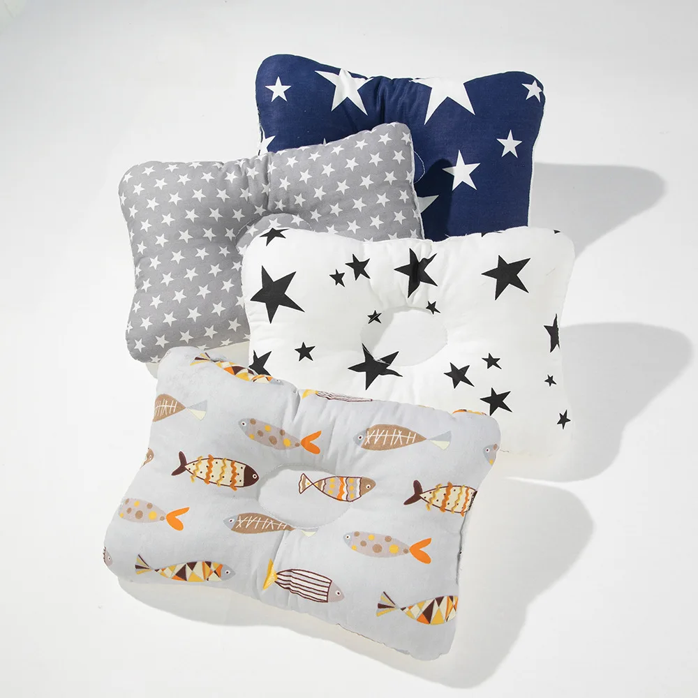Baby Nursing Pillow Infant Newborn Sleep Support Concave Cartoon Printed Shaping Cushion Prevent Flat Head |