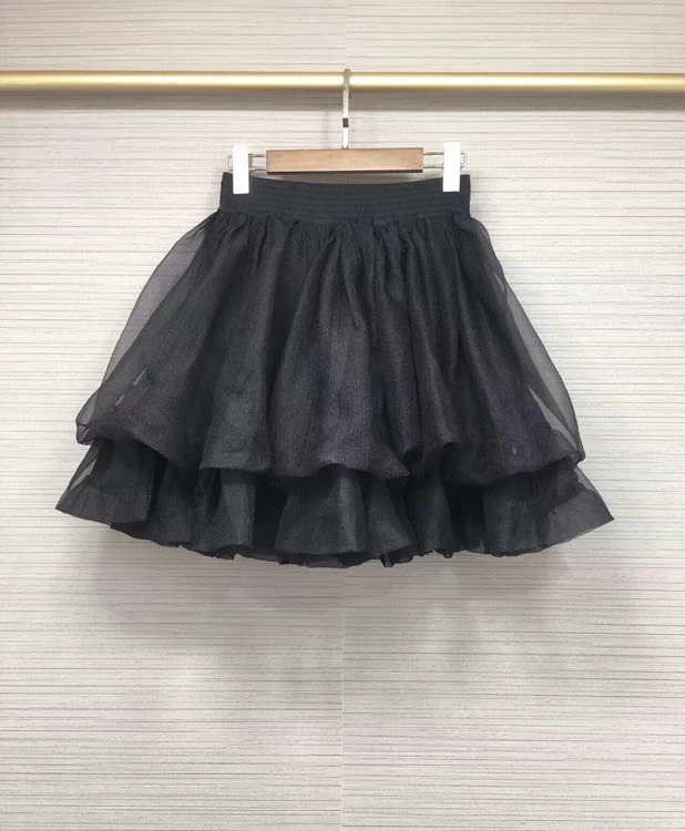 

2022 new women fashion ruffle hem tutu skirt big swing fairy fan skirt 505