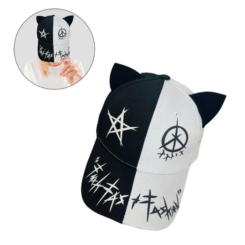 95AB женская бейсбольная кепка с кошачьими ушками универсальная шляпа для
