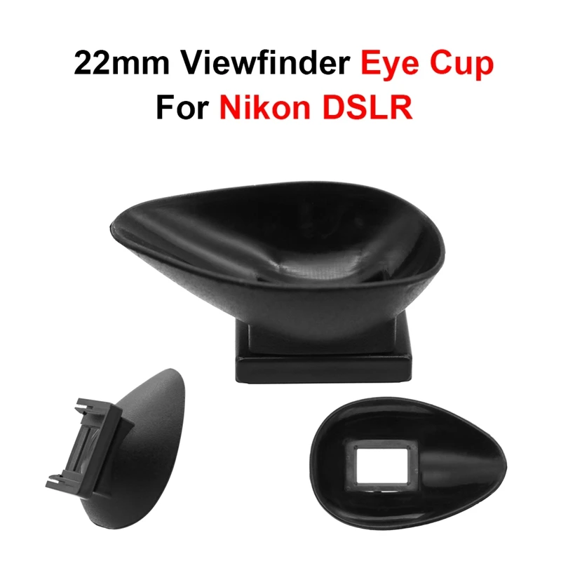Наглазник видоискателя 22 мм для камеры Nikon DSLR D750 D610 D600 D90 D80 D70 D7200 D7100 D7000 F50 F60 F70 F75 и