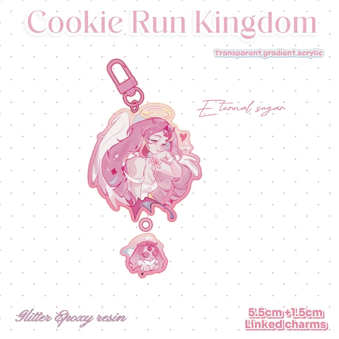Фото Ключница Cookie Run Kingdom с персонажем Shadow Milk, неофициальная, коллекционная, для фанатов аниме-игр. №4