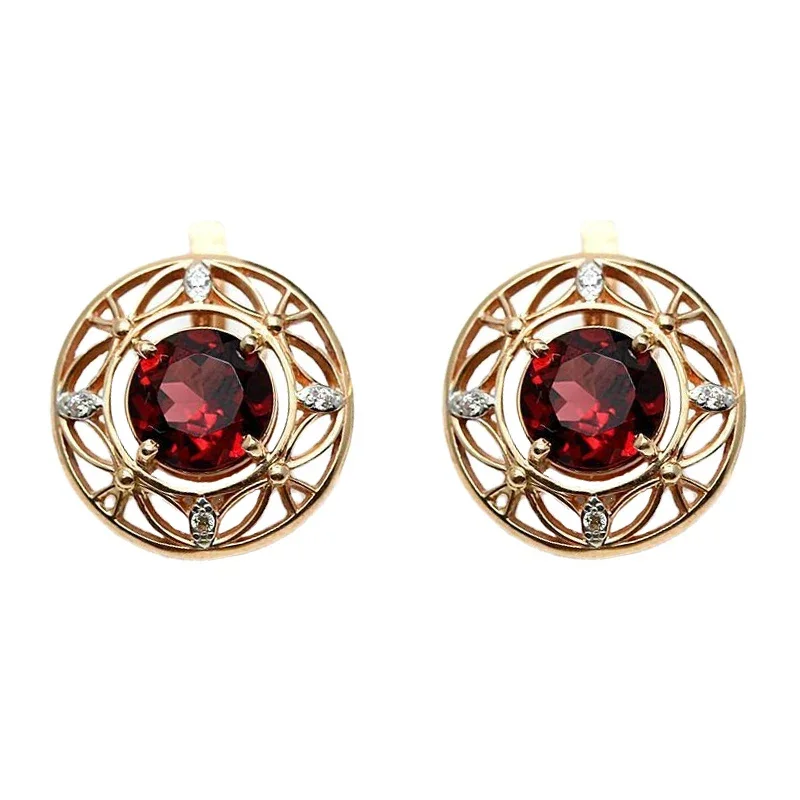 Элегантные винтажные серьги в арабском стиле с эффектной вининей