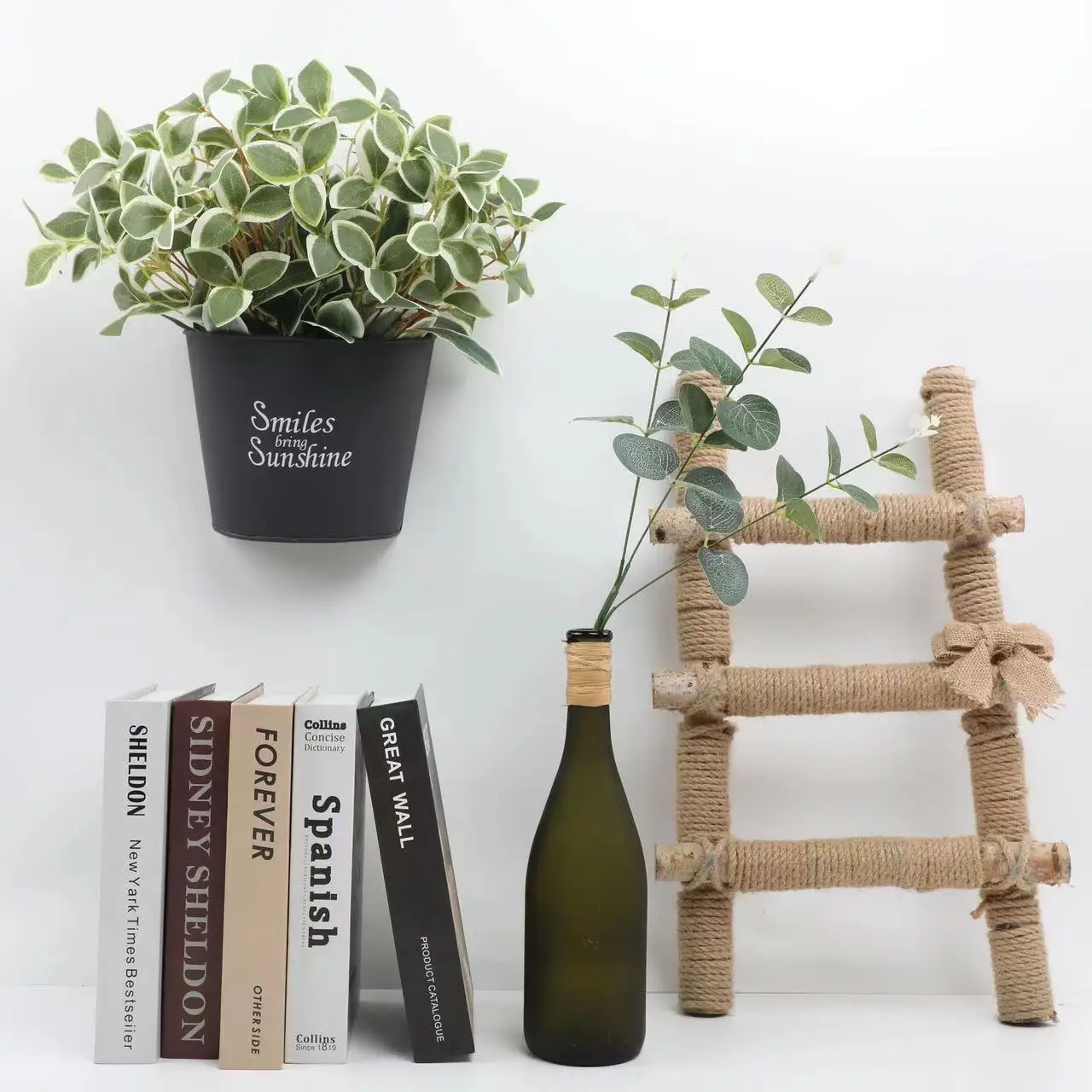 Искусственные зеленые растения 38C листья для сада офиса комнаты декоративное