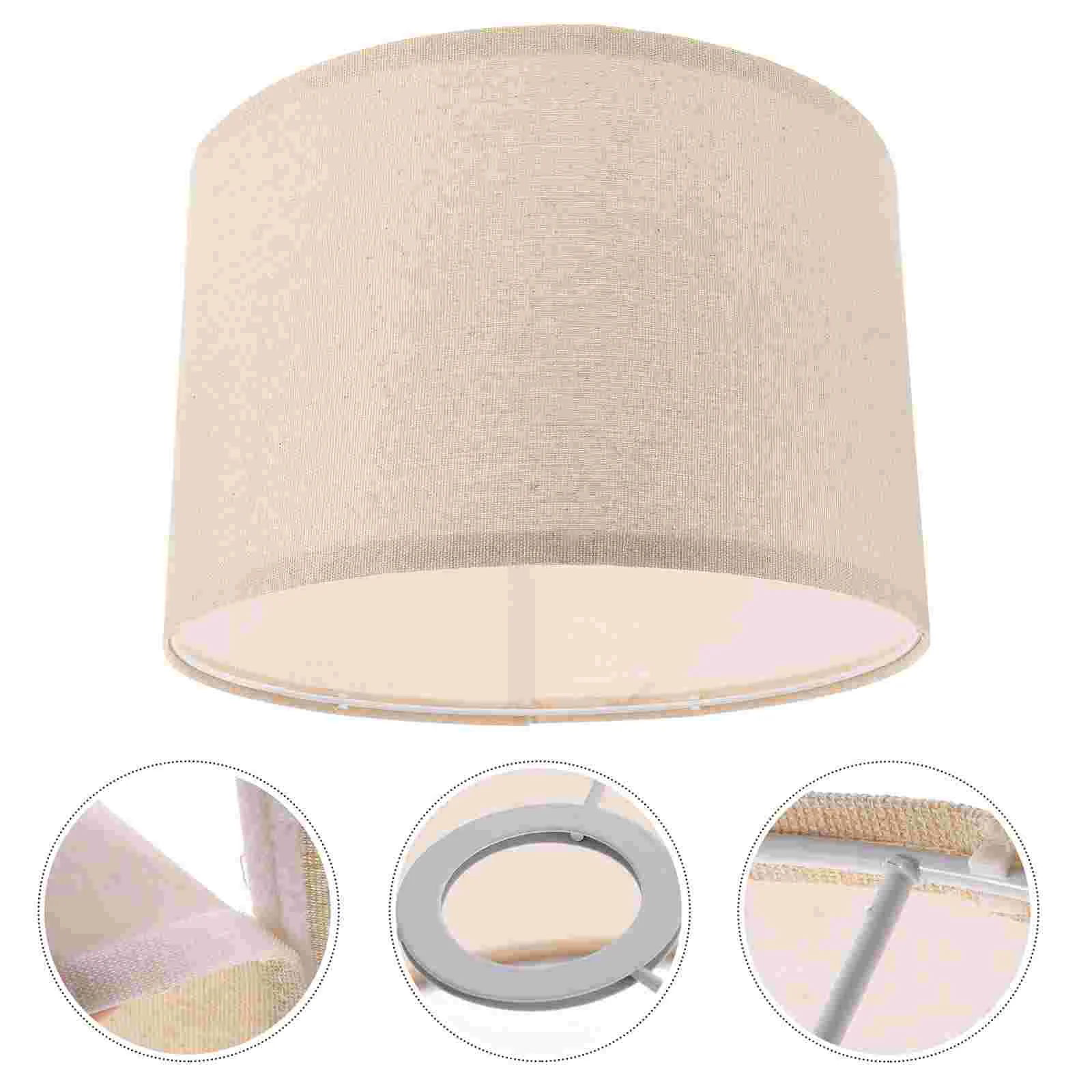 

Drum Lampshade Barrel Lamp Shade E27 Base Detachable Vintage Wall Lamp Shade