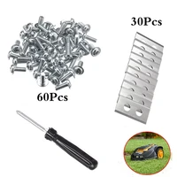 90pcs1set trimmer blade lawn mower grass replacement cutter piece for worx landroid automowergarden robotic lawnmower tools