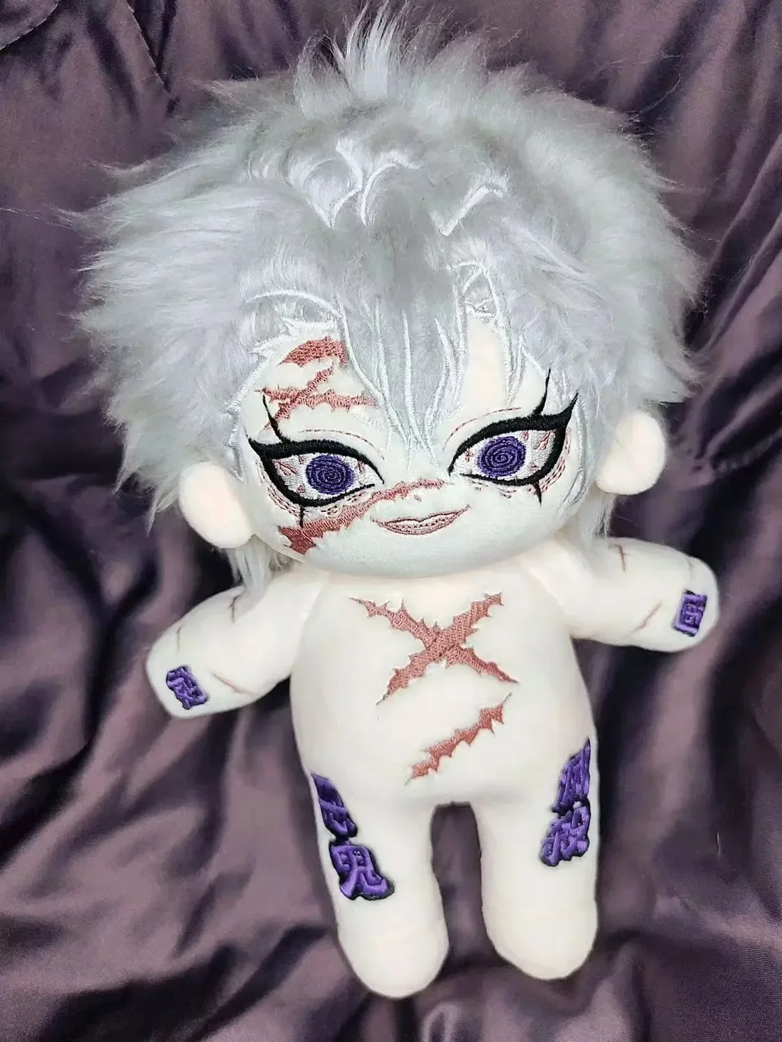 Плюшевая кукла мальчик-монстр Shinazugawa Sanemi из аниме хлопка мультяшное нарядное