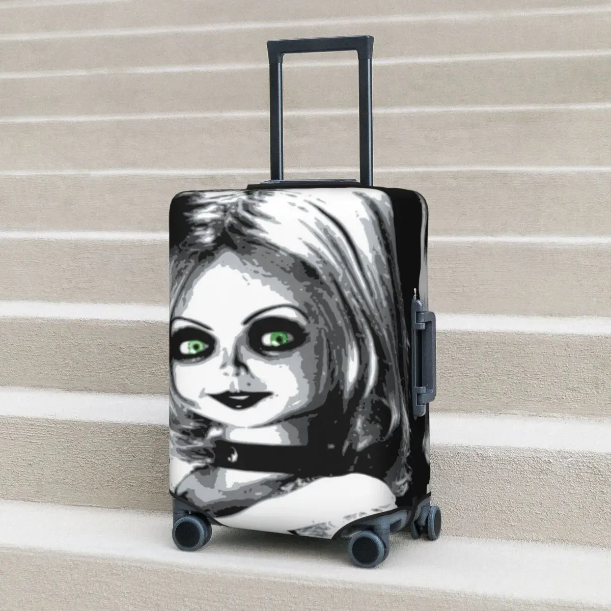 

Bride Of Chucky Suitcase Cover Flight Tv Series Elastic Luggage Accesories Business Protector