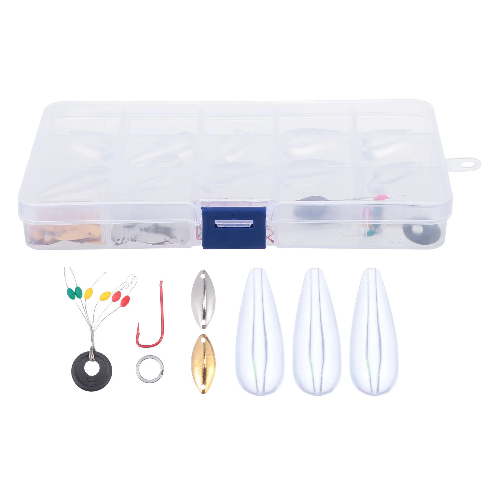 

Tackle Freshwater Lures Kit Lure Baits Box Multifunctional Set Accessories Snaps Swivels Spinnerbait Sinker Weights Casting