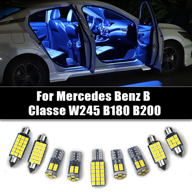 Автомобильные светодиодный ные лампы 12 В для Mercedes Benz B Class W245 B180 B200 чтения в салоне